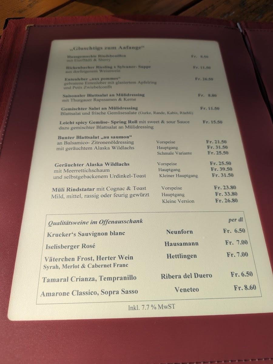 Menu Restaurant Zur Alten Muhle-2